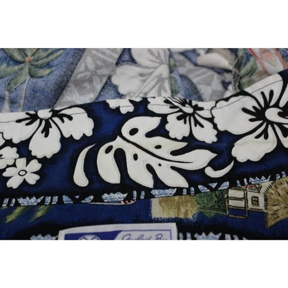 RJC Men’s Size 2XL Hawaiian Shirt Surf Tiki Luau Button Front - Picture 8 of 10